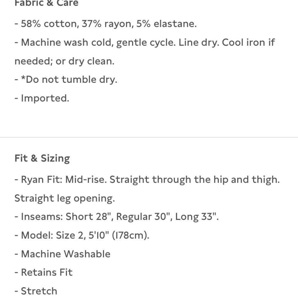 BANANA REPUBLIC Ryan Slim Straight-Fit Pants, Black, Size 8 - Picture 12 of 14